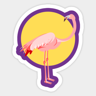 Pink Flamingo Sticker